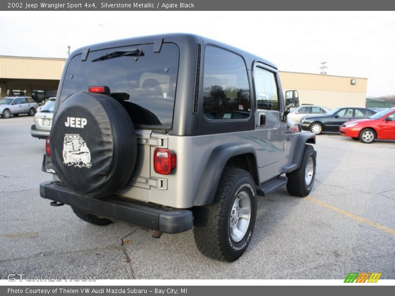 Silverstone Metallic / Agate Black 2002 Jeep Wrangler Sport 4x4