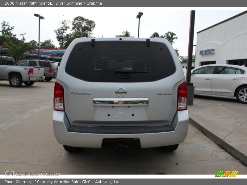 Silver Lightning / Graphite 2008 Nissan Pathfinder SE