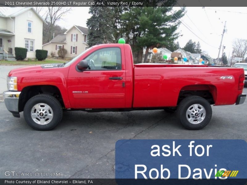 Victory Red / Ebony 2011 Chevrolet Silverado 2500HD LT Regular Cab 4x4