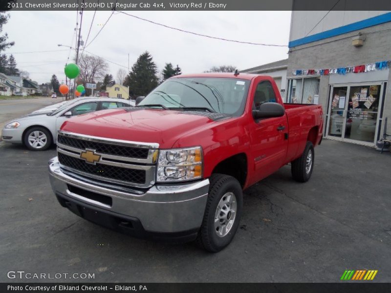Victory Red / Ebony 2011 Chevrolet Silverado 2500HD LT Regular Cab 4x4