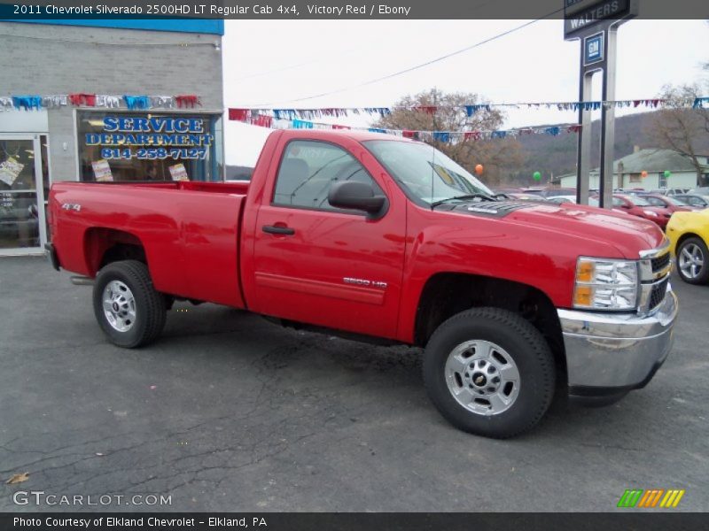 Victory Red / Ebony 2011 Chevrolet Silverado 2500HD LT Regular Cab 4x4