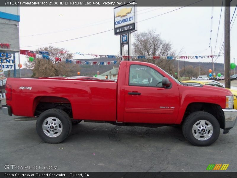 Victory Red / Ebony 2011 Chevrolet Silverado 2500HD LT Regular Cab 4x4