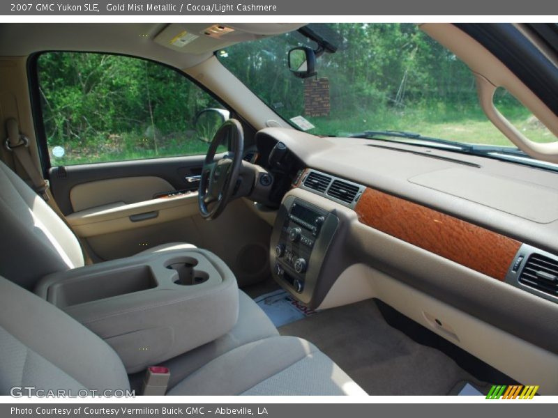 Gold Mist Metallic / Cocoa/Light Cashmere 2007 GMC Yukon SLE