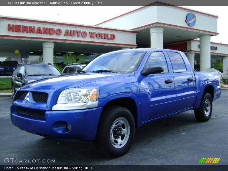 Electric Blue / Slate 2007 Mitsubishi Raider LS Double Cab