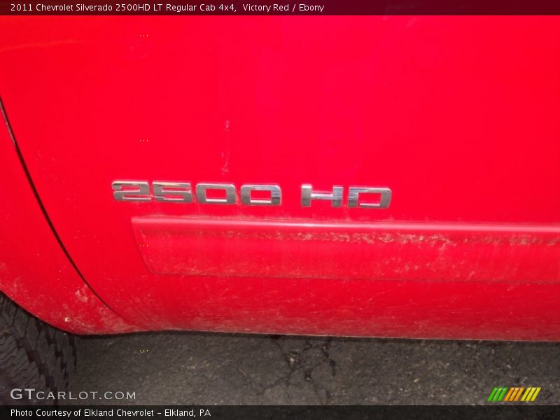 Victory Red / Ebony 2011 Chevrolet Silverado 2500HD LT Regular Cab 4x4