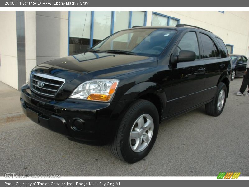 Ebony Black / Gray 2008 Kia Sorento LX 4x4