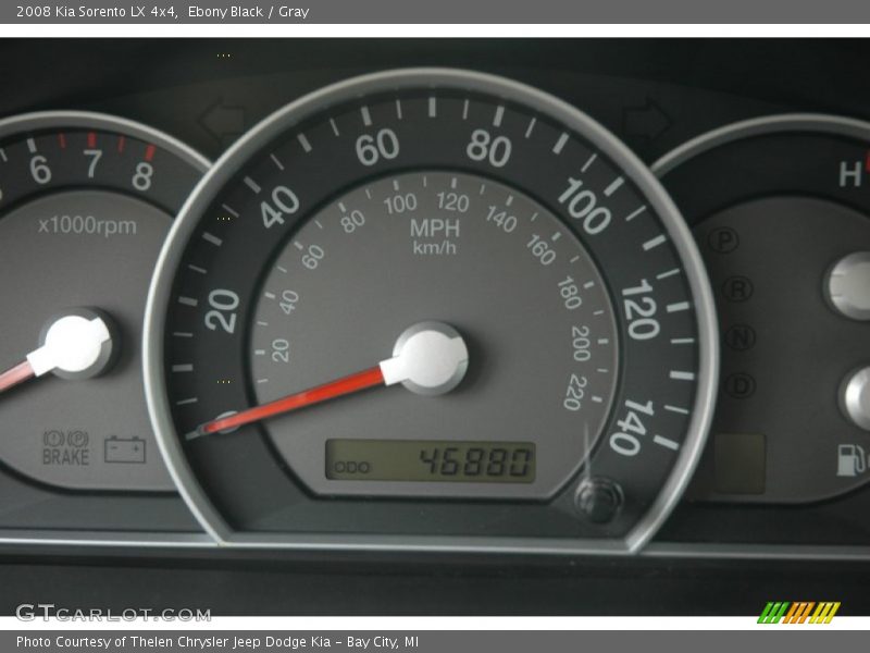 Ebony Black / Gray 2008 Kia Sorento LX 4x4