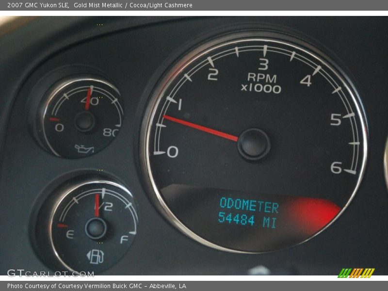 Gold Mist Metallic / Cocoa/Light Cashmere 2007 GMC Yukon SLE