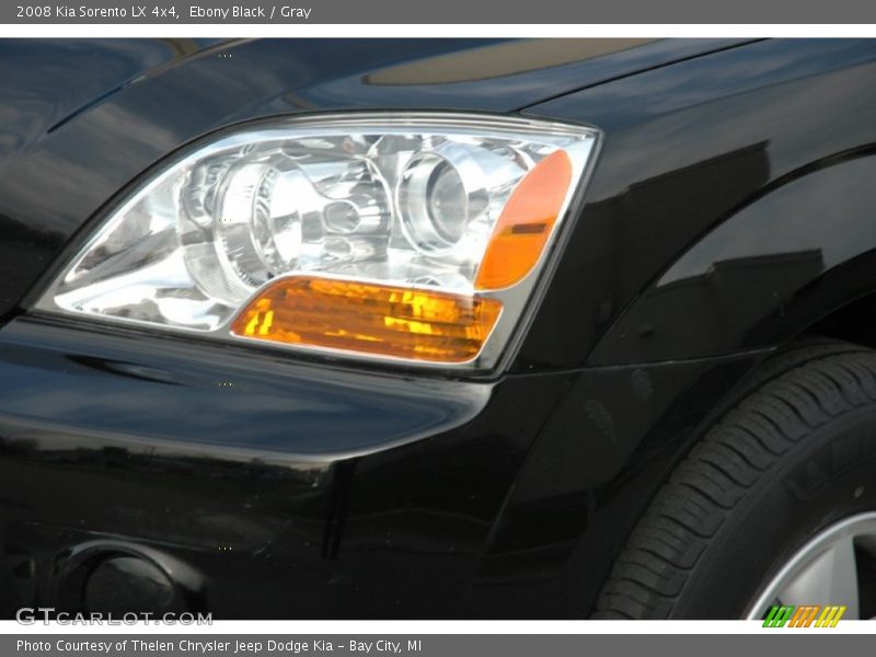 Ebony Black / Gray 2008 Kia Sorento LX 4x4