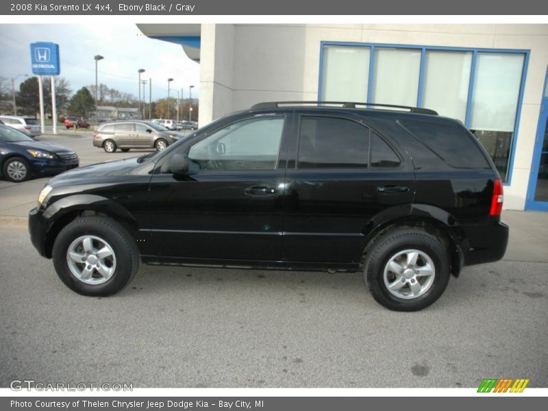 Ebony Black / Gray 2008 Kia Sorento LX 4x4