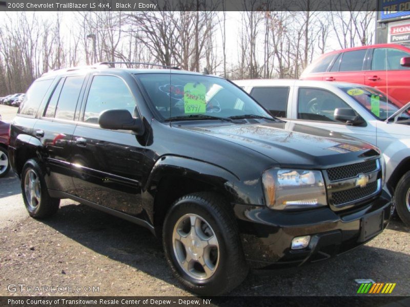 Black / Ebony 2008 Chevrolet TrailBlazer LS 4x4
