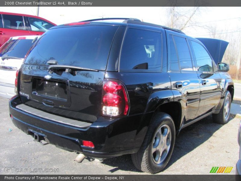 Black / Ebony 2008 Chevrolet TrailBlazer LS 4x4