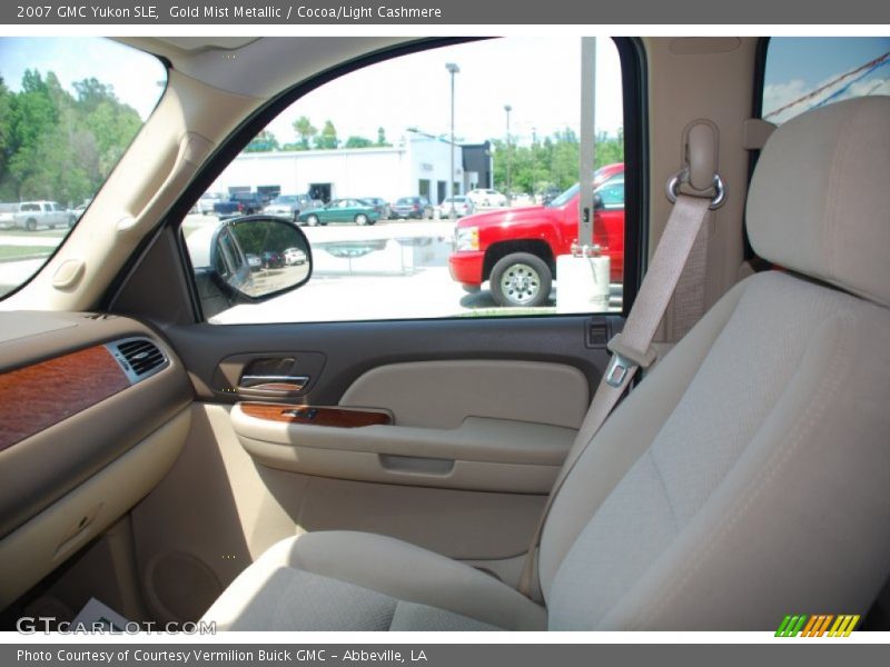 Gold Mist Metallic / Cocoa/Light Cashmere 2007 GMC Yukon SLE