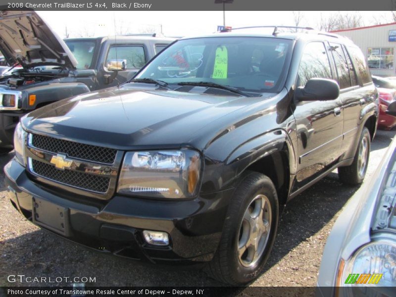 Black / Ebony 2008 Chevrolet TrailBlazer LS 4x4