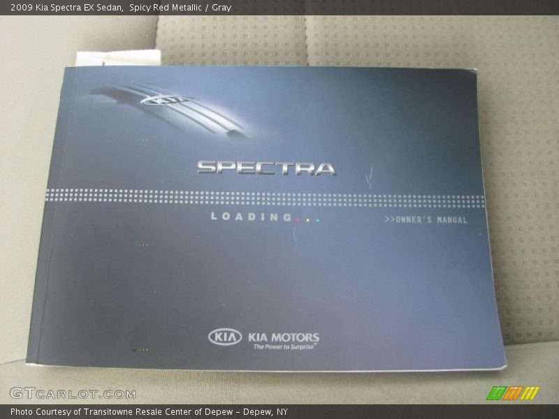 Spicy Red Metallic / Gray 2009 Kia Spectra EX Sedan