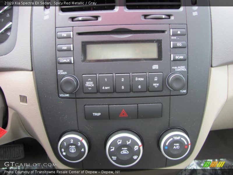 Spicy Red Metallic / Gray 2009 Kia Spectra EX Sedan