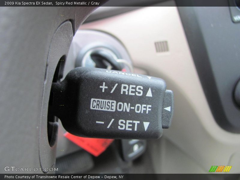 Spicy Red Metallic / Gray 2009 Kia Spectra EX Sedan