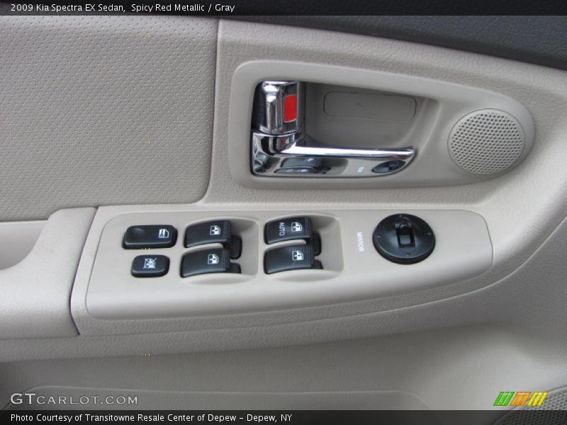 Spicy Red Metallic / Gray 2009 Kia Spectra EX Sedan