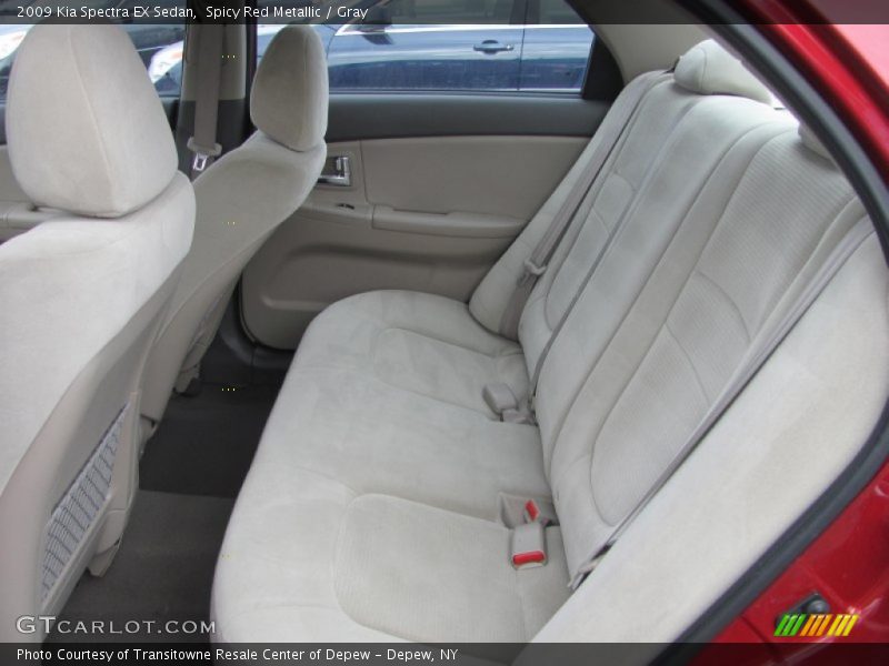 Spicy Red Metallic / Gray 2009 Kia Spectra EX Sedan