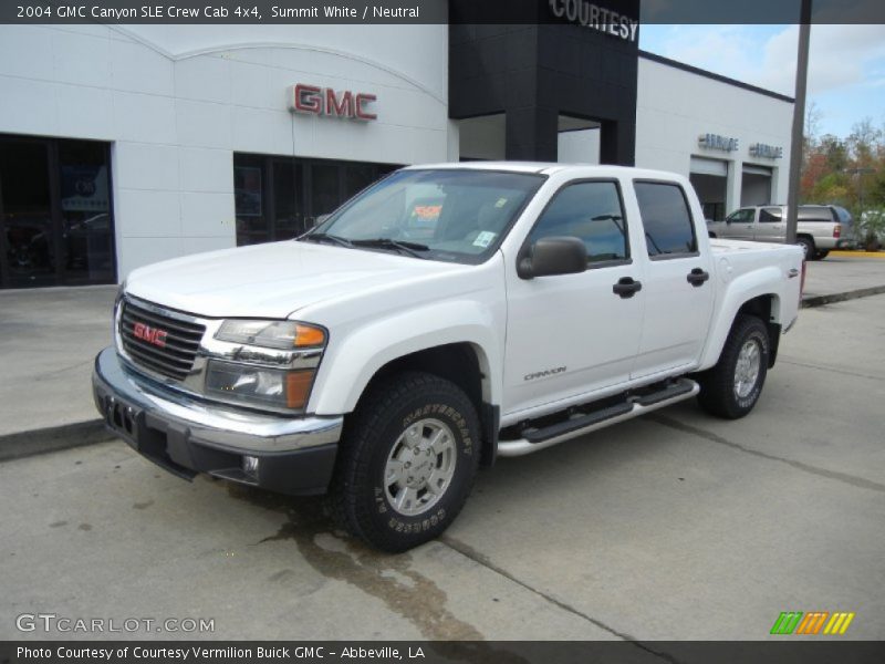 Summit White / Neutral 2004 GMC Canyon SLE Crew Cab 4x4