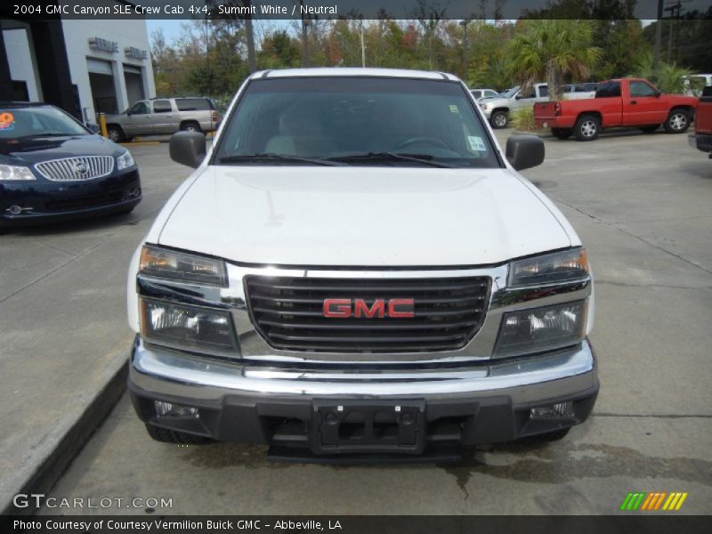 Summit White / Neutral 2004 GMC Canyon SLE Crew Cab 4x4