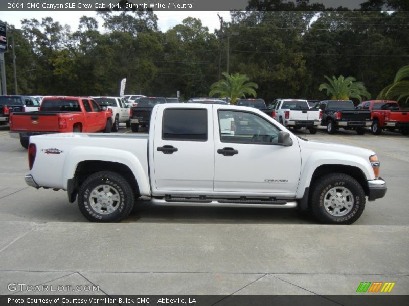 Summit White / Neutral 2004 GMC Canyon SLE Crew Cab 4x4