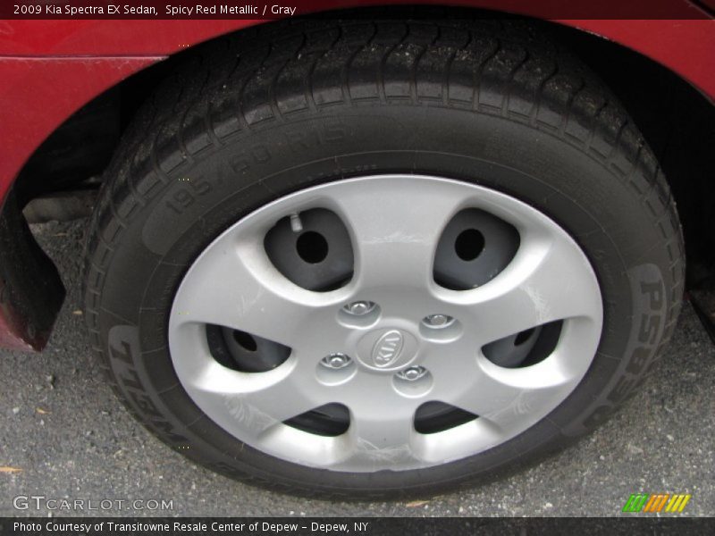 Spicy Red Metallic / Gray 2009 Kia Spectra EX Sedan