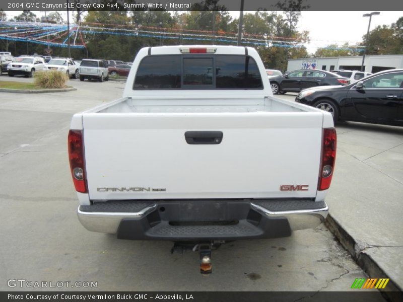 Summit White / Neutral 2004 GMC Canyon SLE Crew Cab 4x4