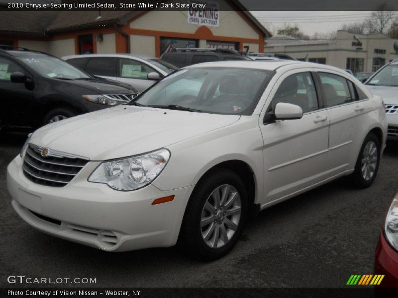 Stone White / Dark Slate Gray 2010 Chrysler Sebring Limited Sedan