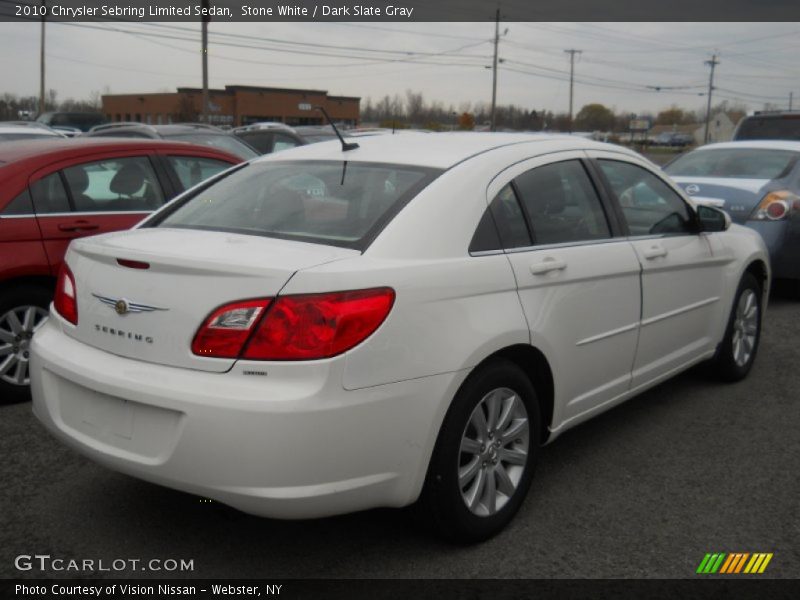 Stone White / Dark Slate Gray 2010 Chrysler Sebring Limited Sedan