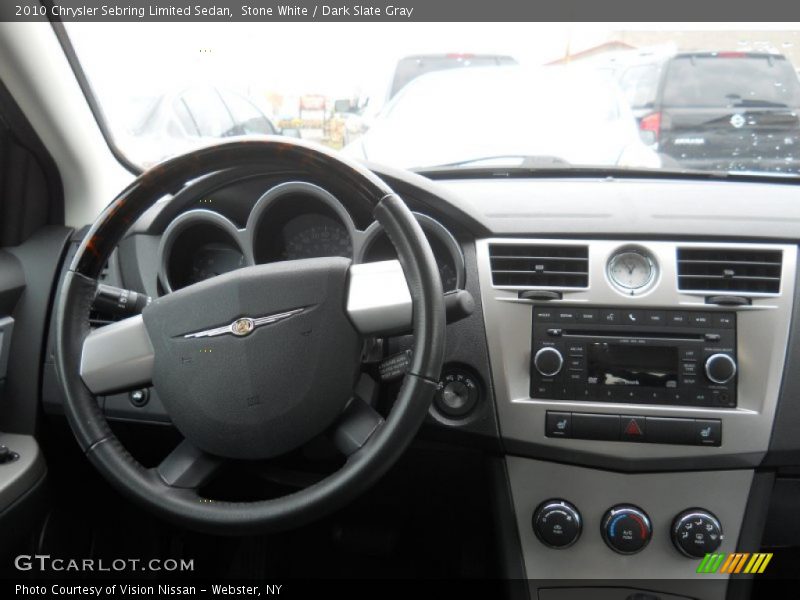 Stone White / Dark Slate Gray 2010 Chrysler Sebring Limited Sedan