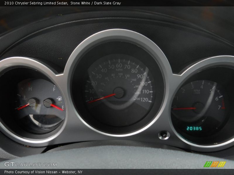 Stone White / Dark Slate Gray 2010 Chrysler Sebring Limited Sedan