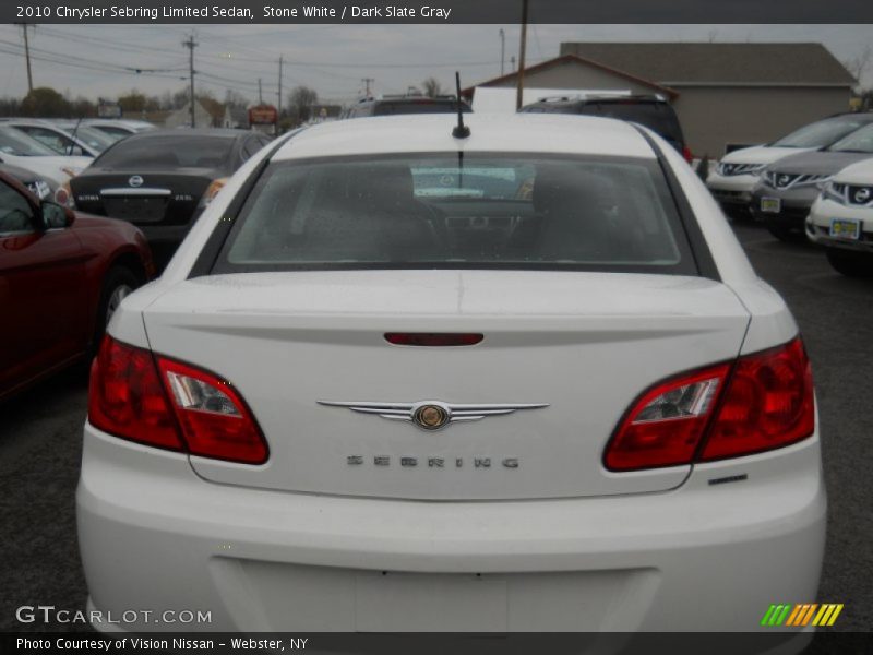 Stone White / Dark Slate Gray 2010 Chrysler Sebring Limited Sedan