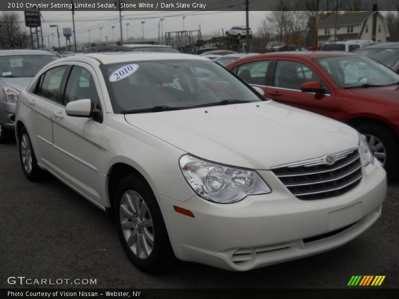 Stone White / Dark Slate Gray 2010 Chrysler Sebring Limited Sedan