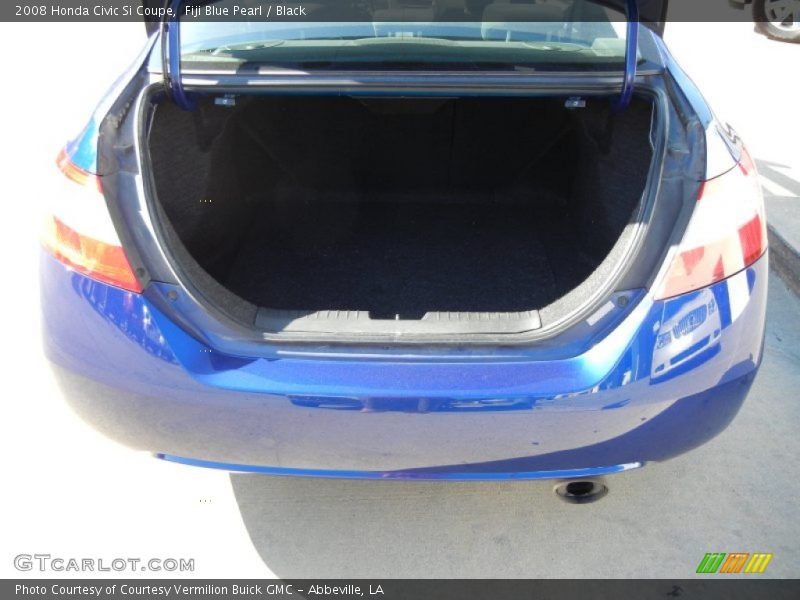 Fiji Blue Pearl / Black 2008 Honda Civic Si Coupe