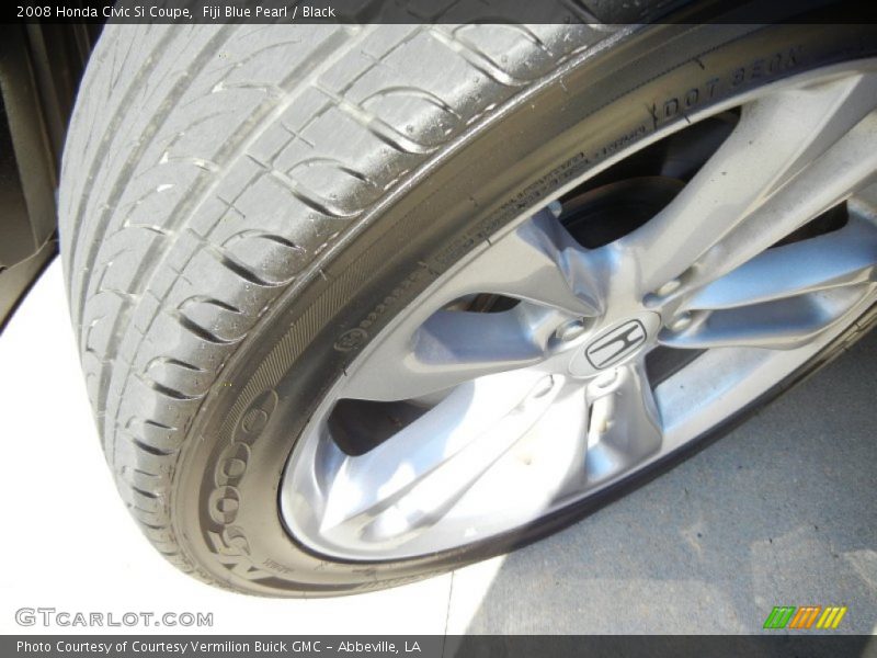 Fiji Blue Pearl / Black 2008 Honda Civic Si Coupe