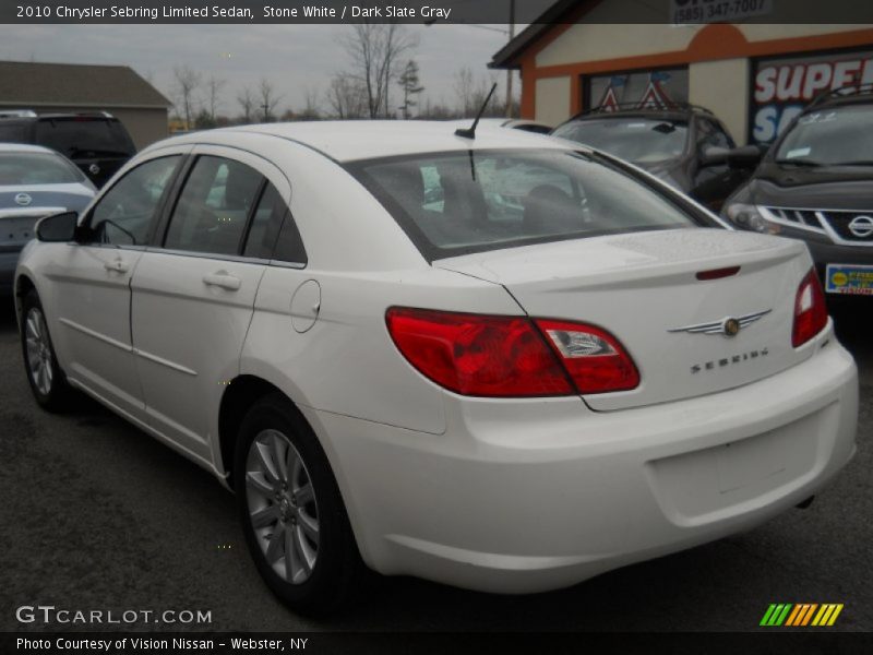Stone White / Dark Slate Gray 2010 Chrysler Sebring Limited Sedan