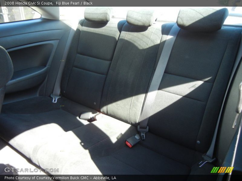 Fiji Blue Pearl / Black 2008 Honda Civic Si Coupe