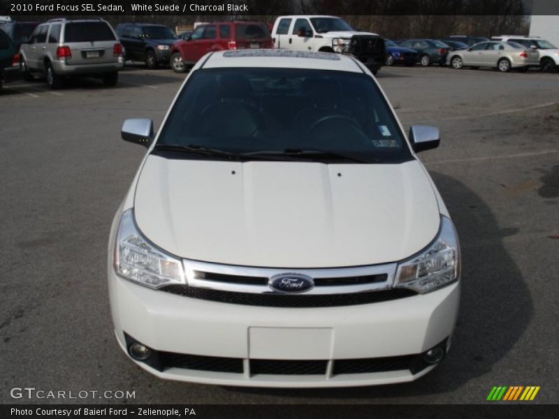 White Suede / Charcoal Black 2010 Ford Focus SEL Sedan