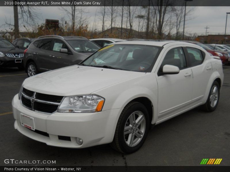 Stone White / Dark Slate Gray 2010 Dodge Avenger R/T