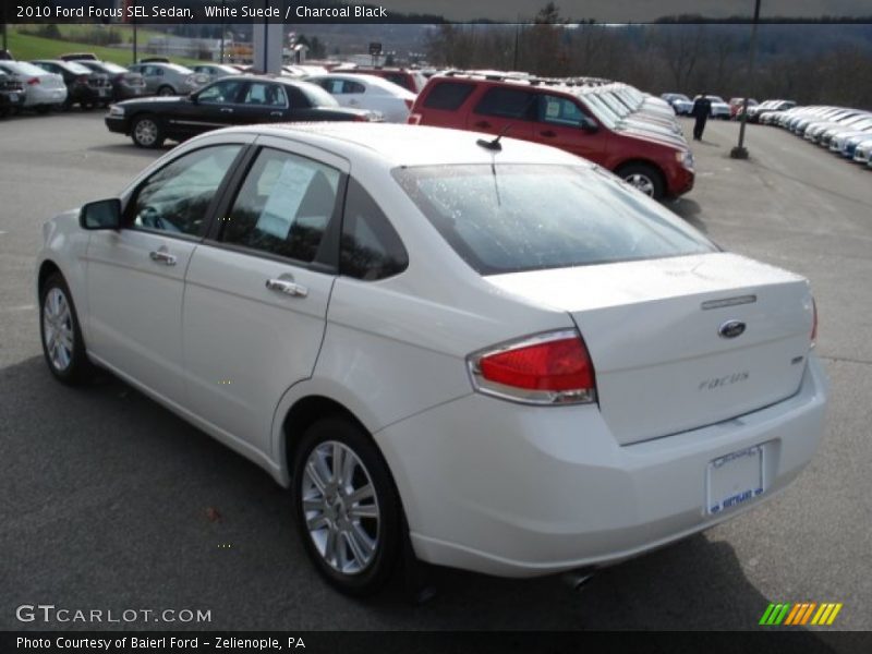 White Suede / Charcoal Black 2010 Ford Focus SEL Sedan