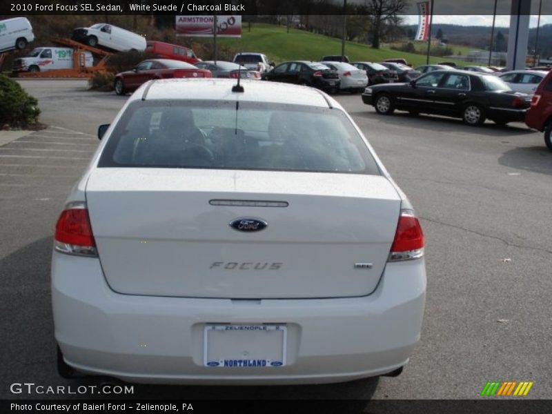 White Suede / Charcoal Black 2010 Ford Focus SEL Sedan