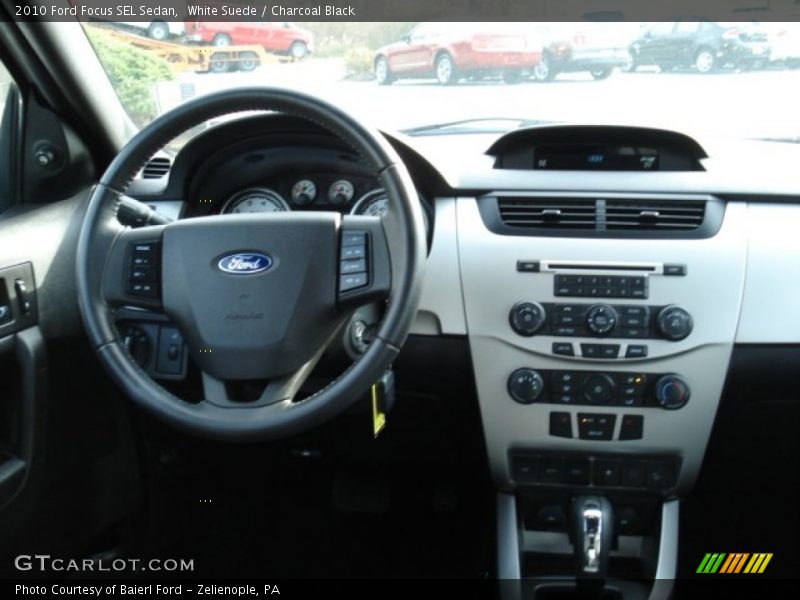 White Suede / Charcoal Black 2010 Ford Focus SEL Sedan