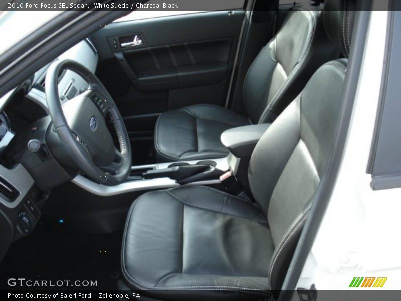 White Suede / Charcoal Black 2010 Ford Focus SEL Sedan