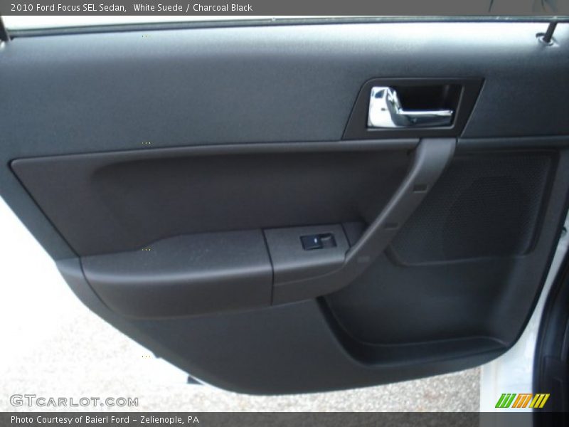 White Suede / Charcoal Black 2010 Ford Focus SEL Sedan