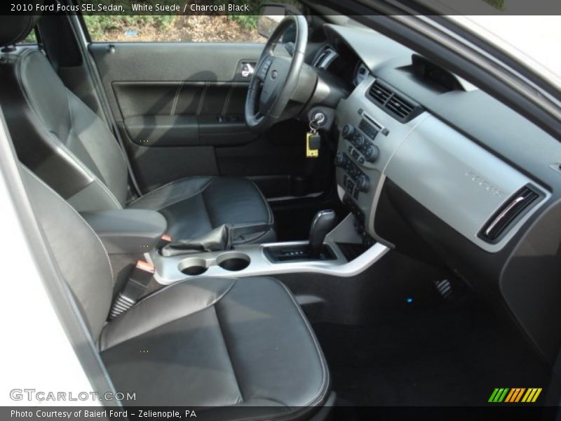 White Suede / Charcoal Black 2010 Ford Focus SEL Sedan