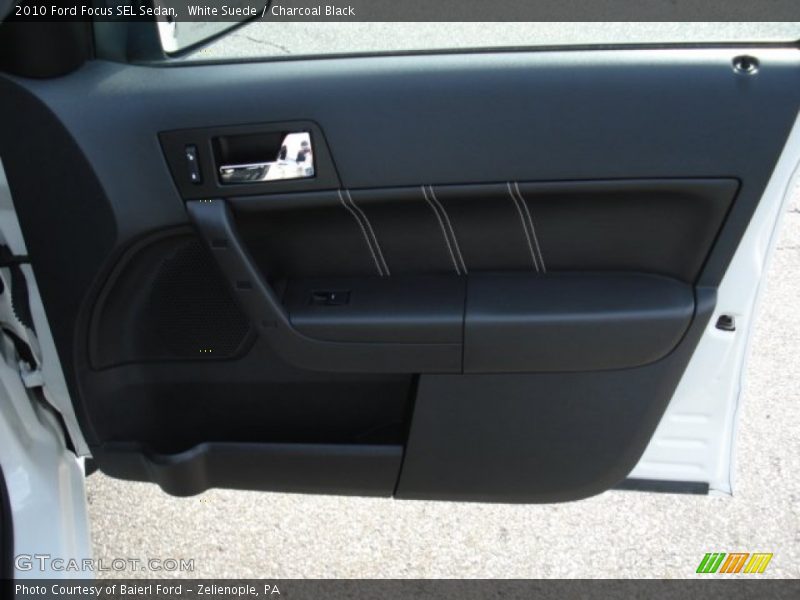 White Suede / Charcoal Black 2010 Ford Focus SEL Sedan