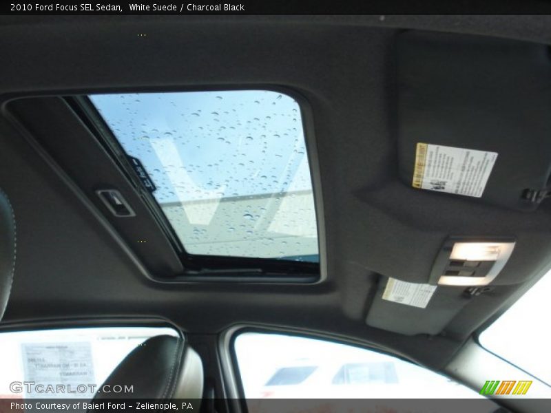 White Suede / Charcoal Black 2010 Ford Focus SEL Sedan