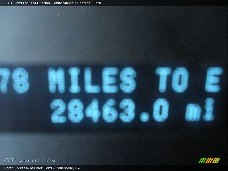 White Suede / Charcoal Black 2010 Ford Focus SEL Sedan