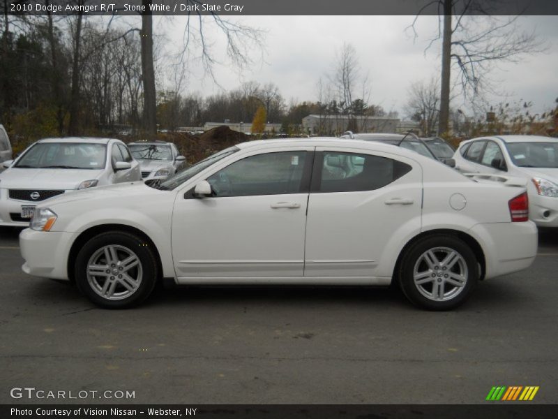 Stone White / Dark Slate Gray 2010 Dodge Avenger R/T